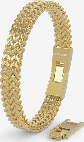 SERASAR Armband 'Edelstahlarmband "Franco"' in Goud: voorkant