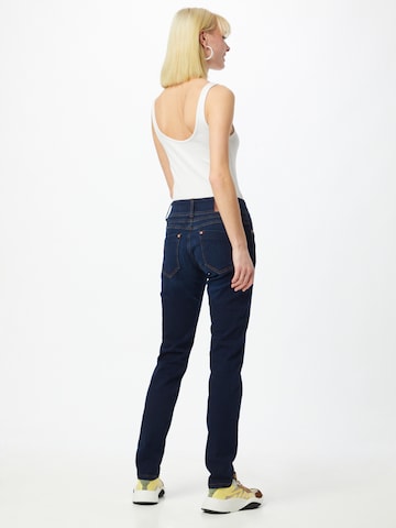 PULZ Jeans Slimfit Jeansy 'SUZY' w kolorze niebieski