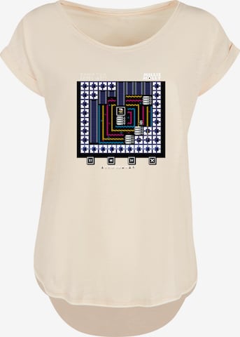 F4NT4STIC Shirt 'Retro Gaming Level 45' in Beige: front