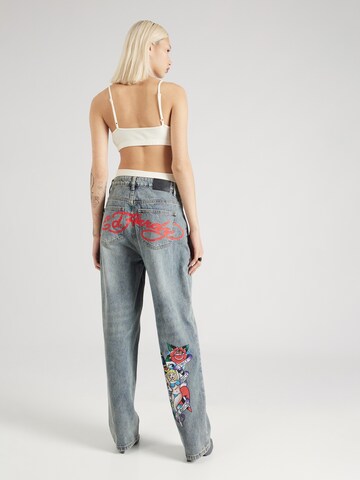 Ed Hardy Loose fit Jeans in Blue
