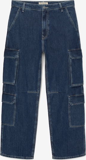 Pull&Bear Jeans cargo en bleu foncé, Vue avec produit