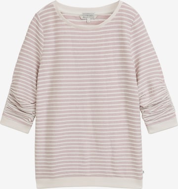 Sweat-shirt TOM TAILOR DENIM en rose : devant