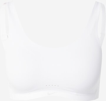 NIKE Bustier Sportmelltartók 'ALATE' - fehér: elől