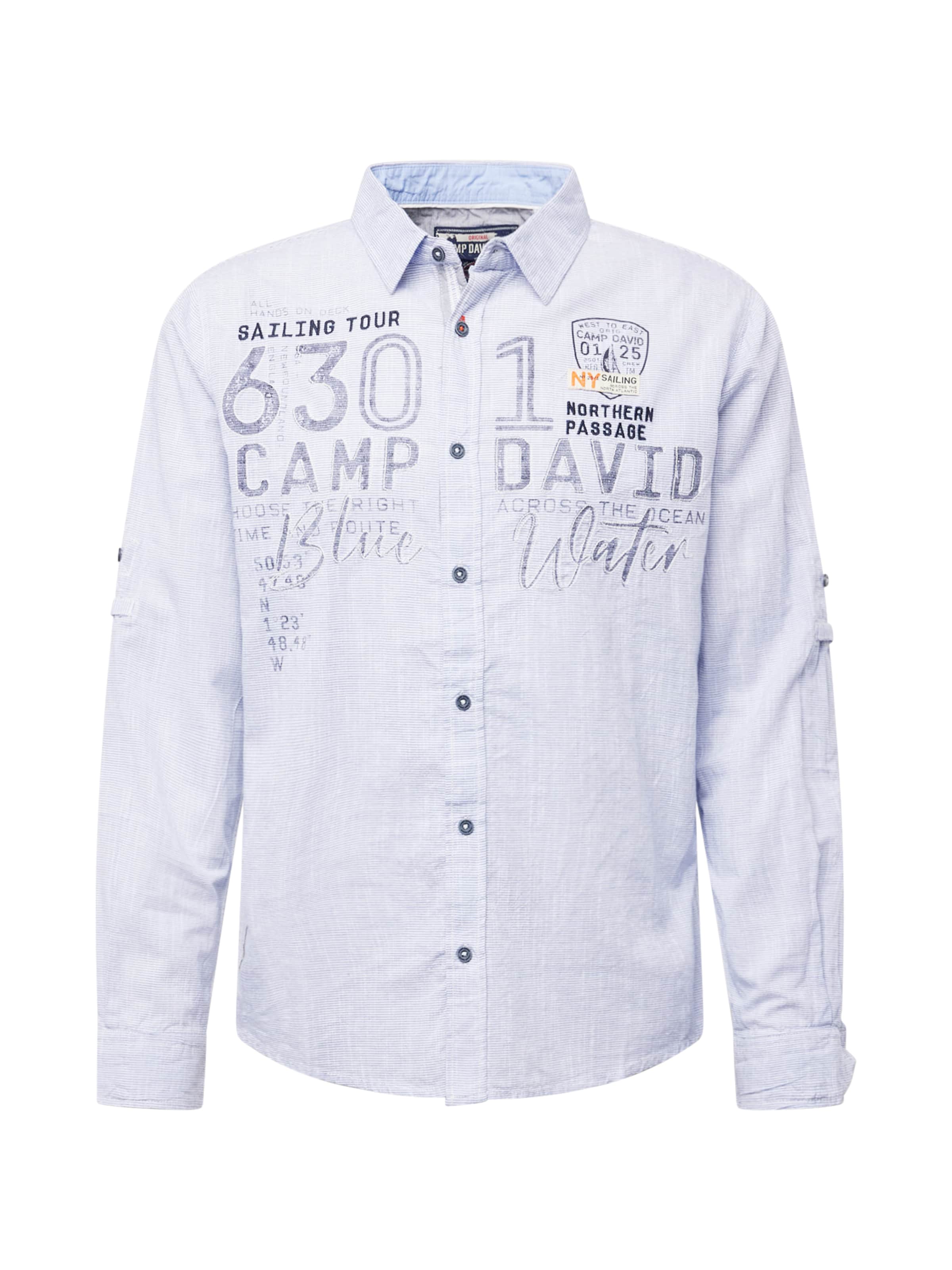 CAMP DAVID Regular fit Overhemd in Blauw: voorkant