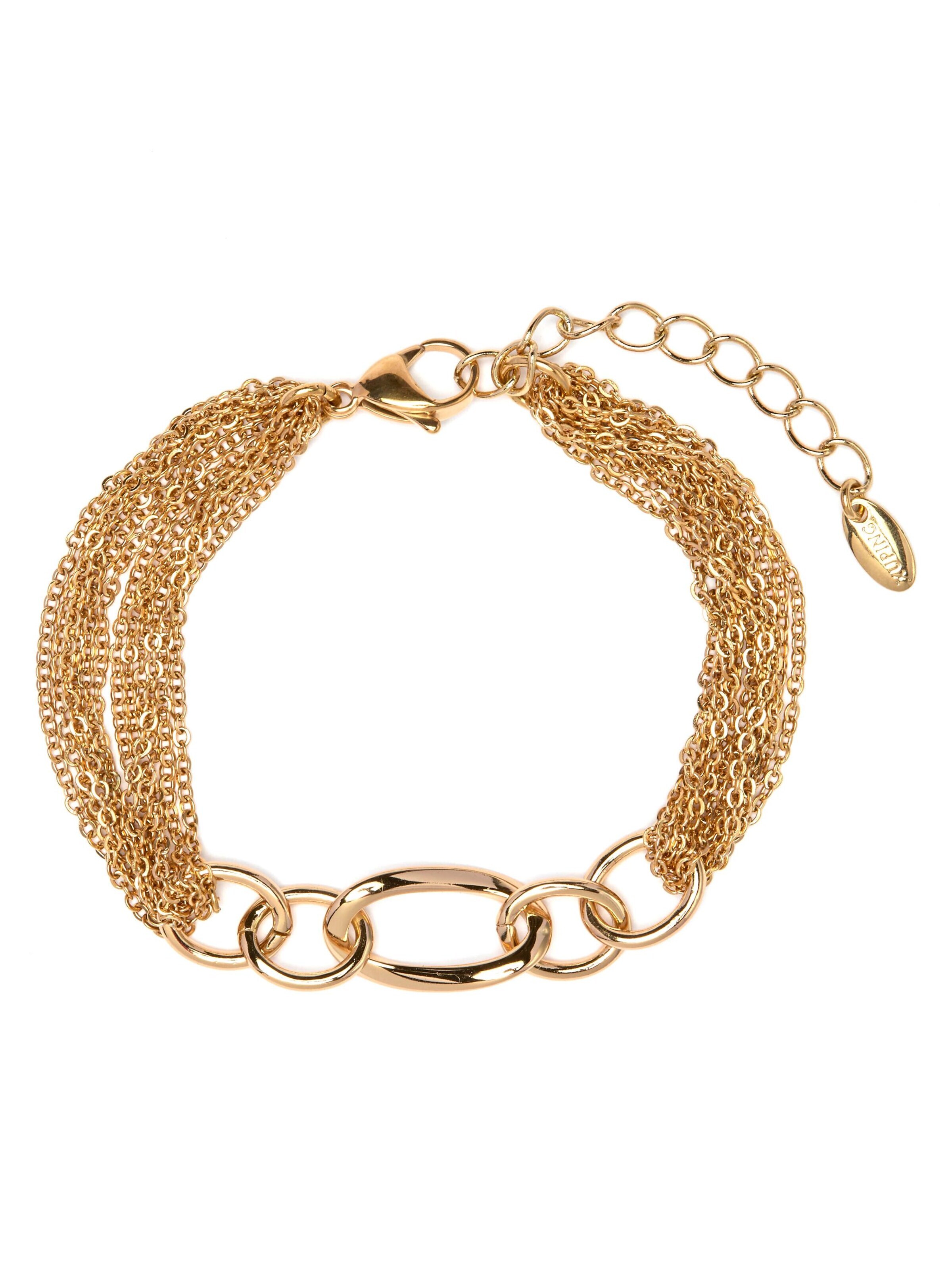 Luxenter Armband 'Hidvis'‌‌‌ in 17 cm in gold, Produktansicht