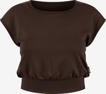 T-shirt ' Jorina ' Smilodox en marron : devant