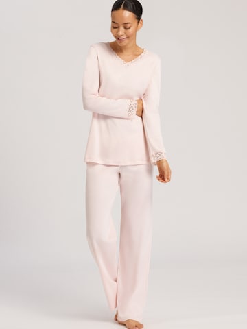 Hanro Pajama ' Moments ' in Pink: front