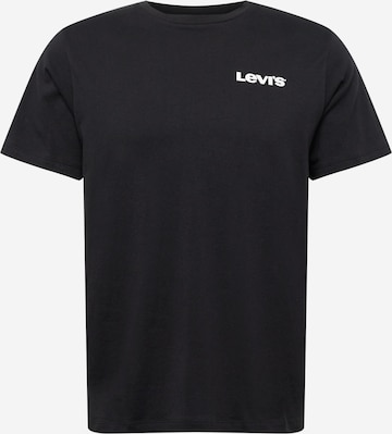 LEVI'S ® Regular Shirt 'Graphic Crewneck Tee' in Zwart: voorkant