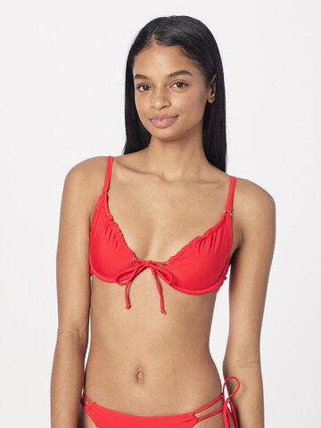 Boux Avenue T-shirt Bikinitop 'IBIZA' in Rood: voorkant