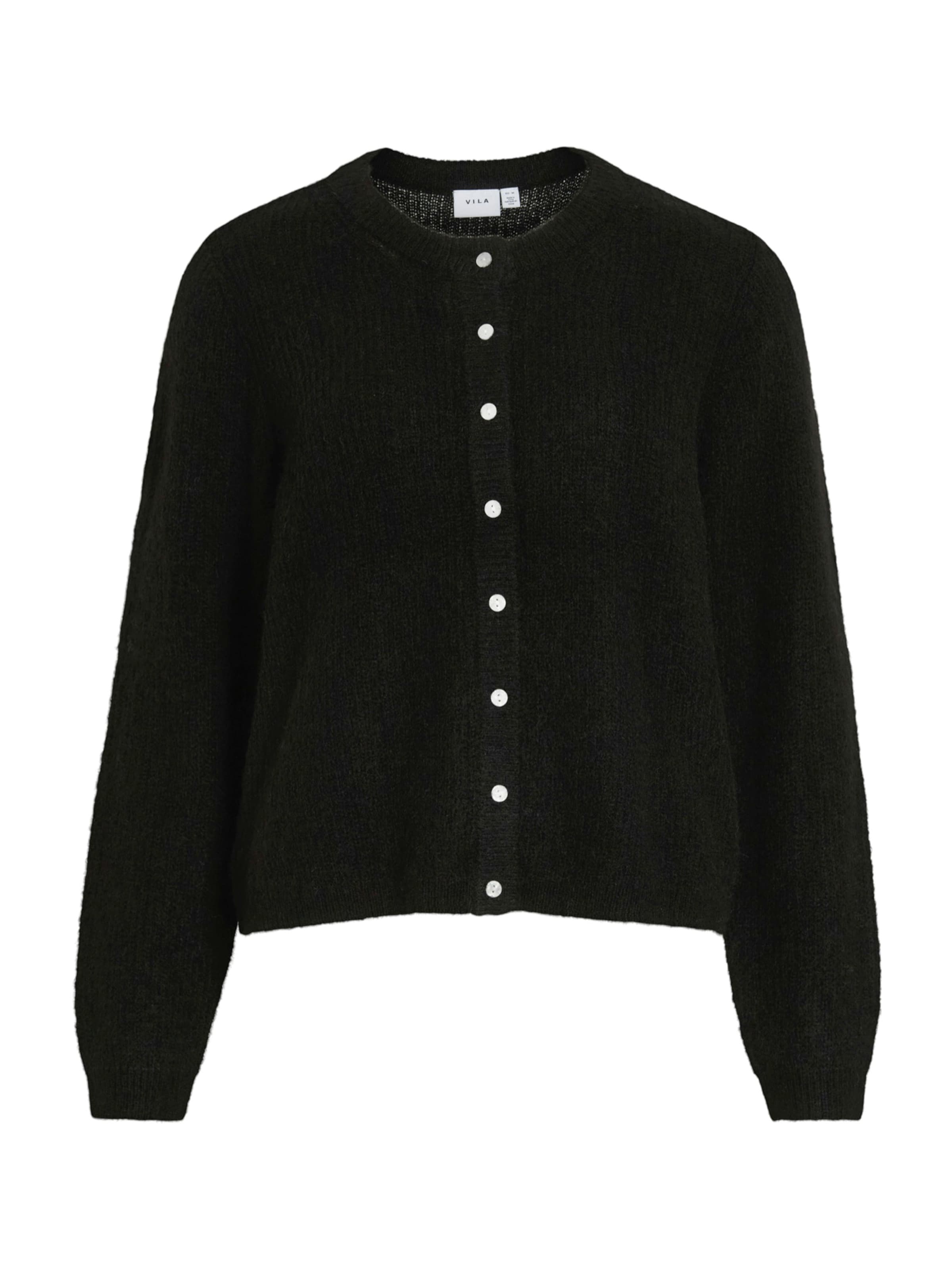 VILA Вязаная кофта 'VILory' в Черный: спереди
