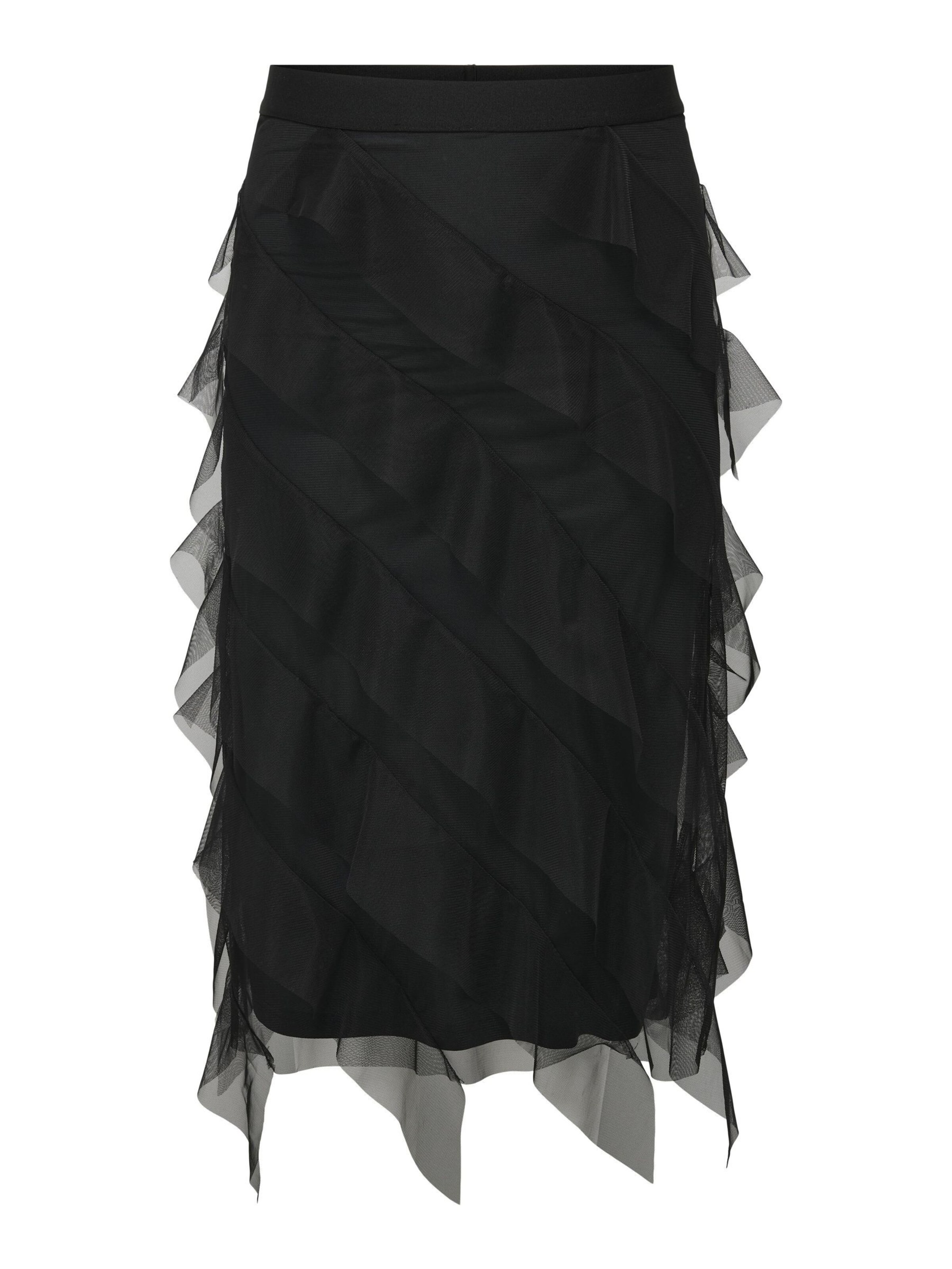 ONLY Carmakoma - Falda en negro: frente