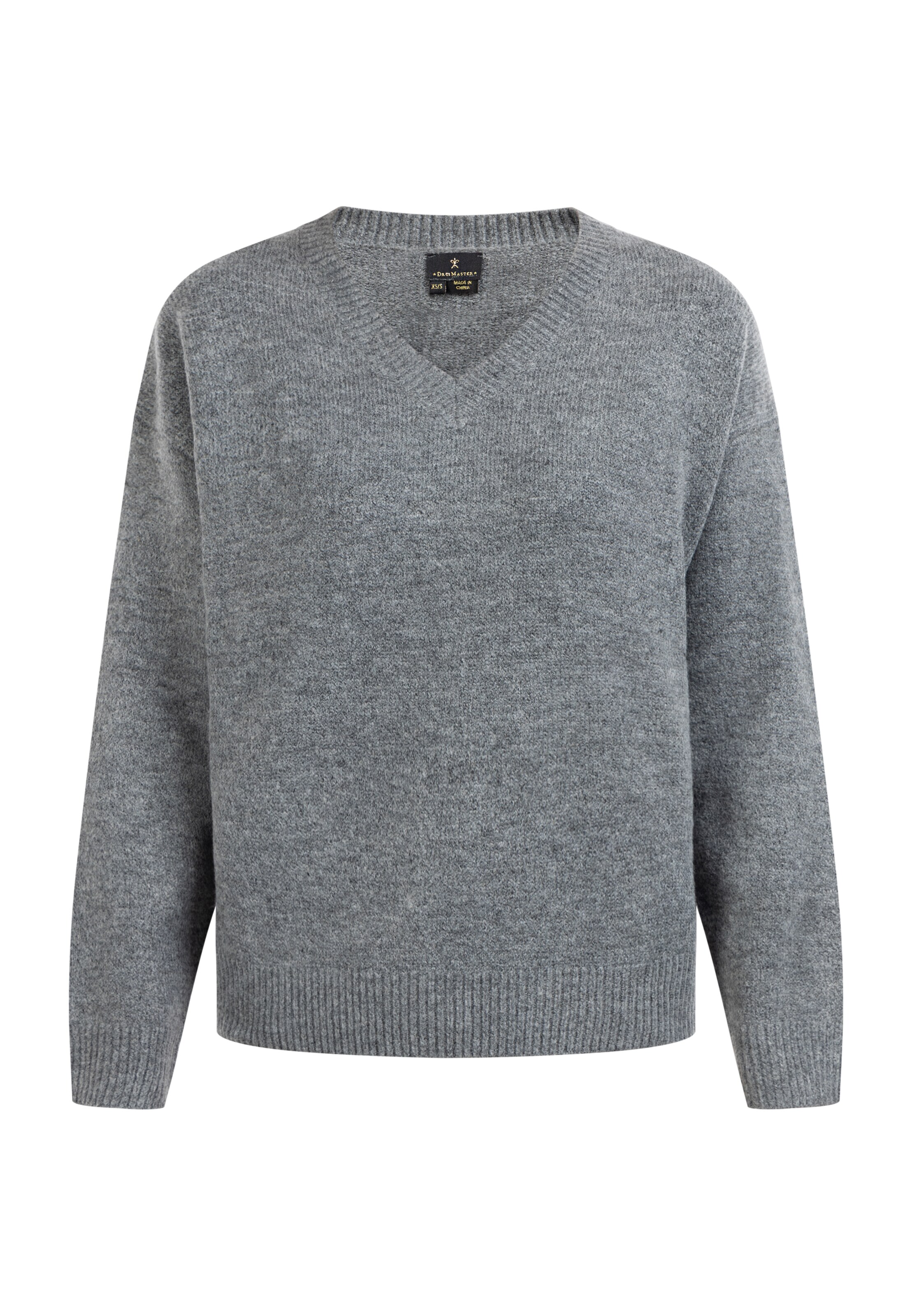 DreiMaster Klassik Pullover 'Zitha' in Grau: Vorderseite