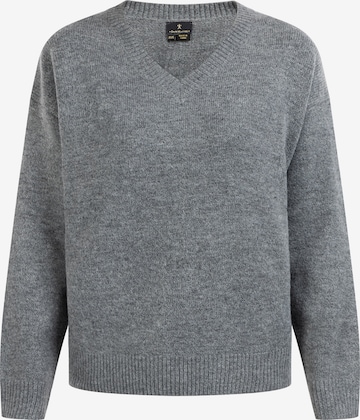 DreiMaster Klassik Sweater 'Zitha' in Grey: front