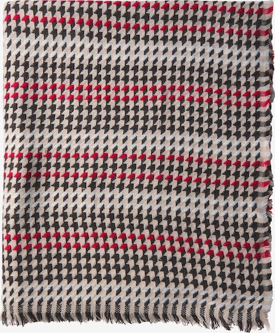 STREET ONE Schal 'Twill' in beige / rot / schwarz, Produktansicht
