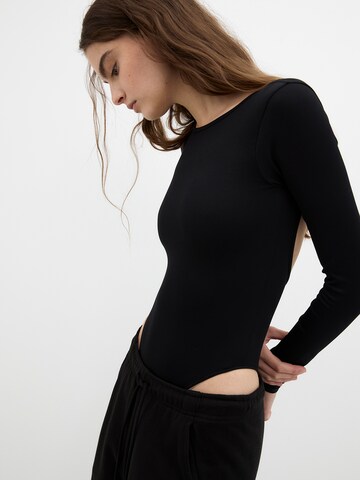 Pull&Bear Shirt bodysuit in Black