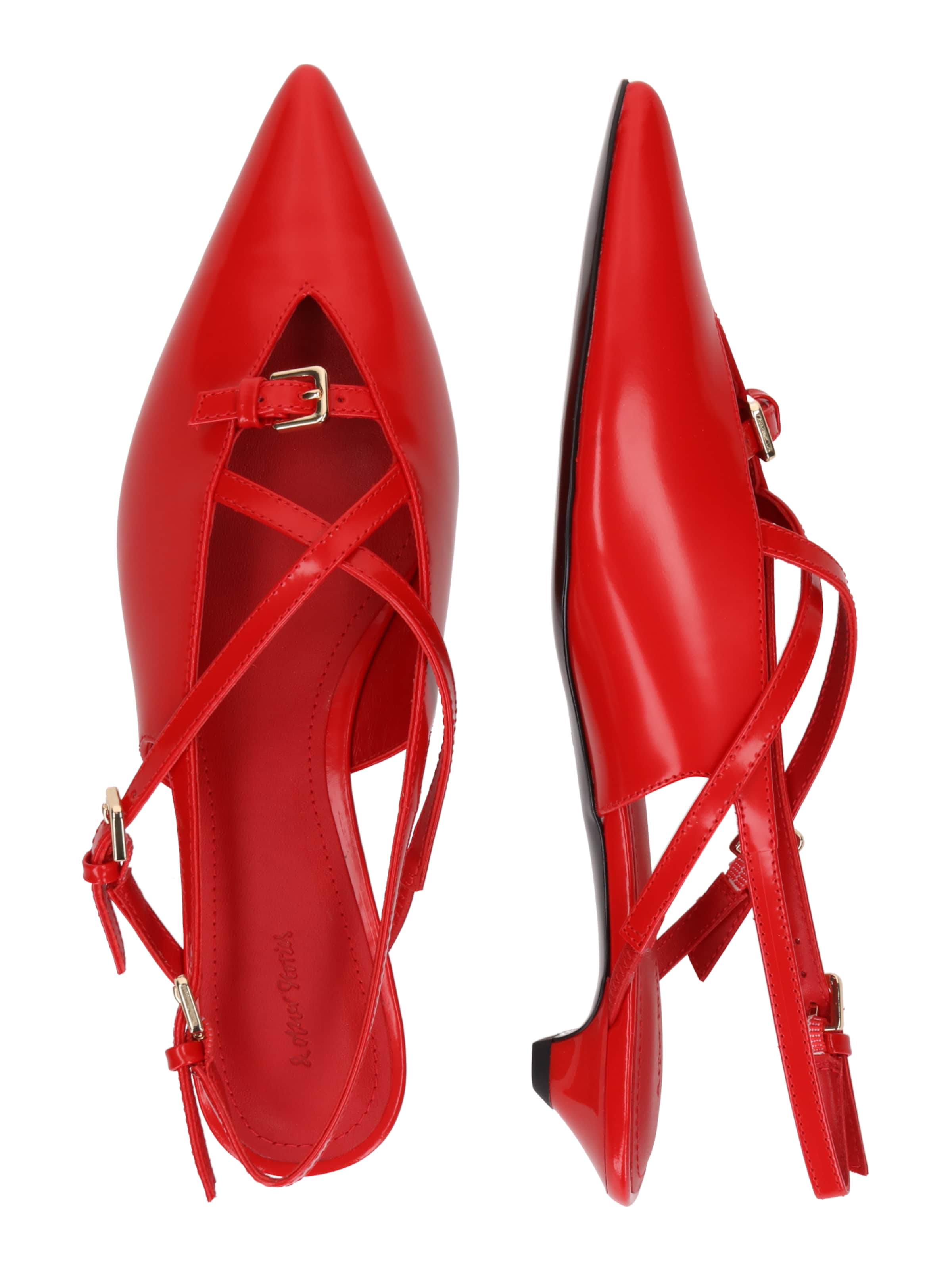 & Other Stories Балетки с ремешком в Красный