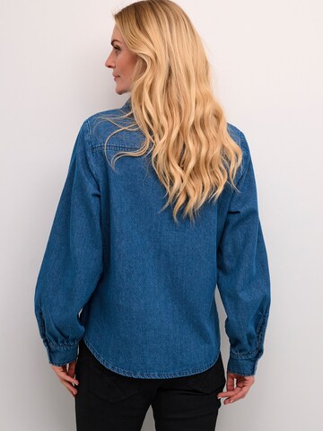 Cream Blouse 'Gerta' in Blue