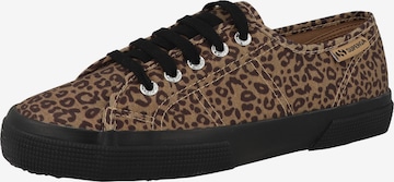 Sneaker bassa di SUPERGA in marrone: frontale