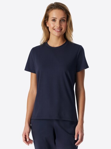 Chemise de nuit ' Mix & Relax ' SCHIESSER en bleu : devant