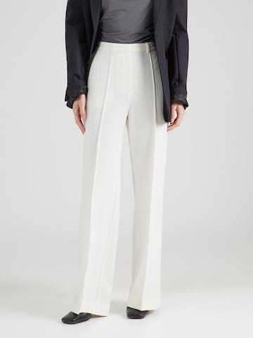 Copenhagen Studios Široke hlačnice Hlače na rob | bež barva: sprednja stran