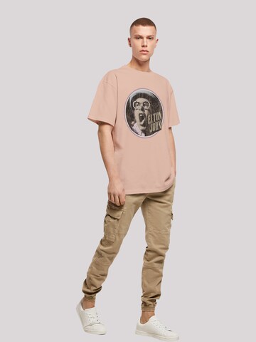 F4NT4STIC Shirt 'Elton John Vintage Circle' in Orange