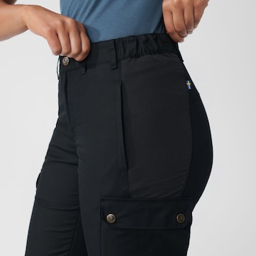 Fjällräven Regular Outdoor Pants 'Stina' in Black