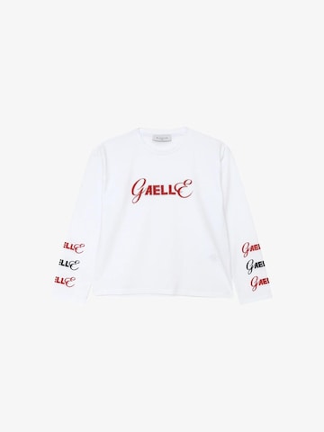 Gaelle Paris Shirt 'Logo' in Weiß: Vorderseite