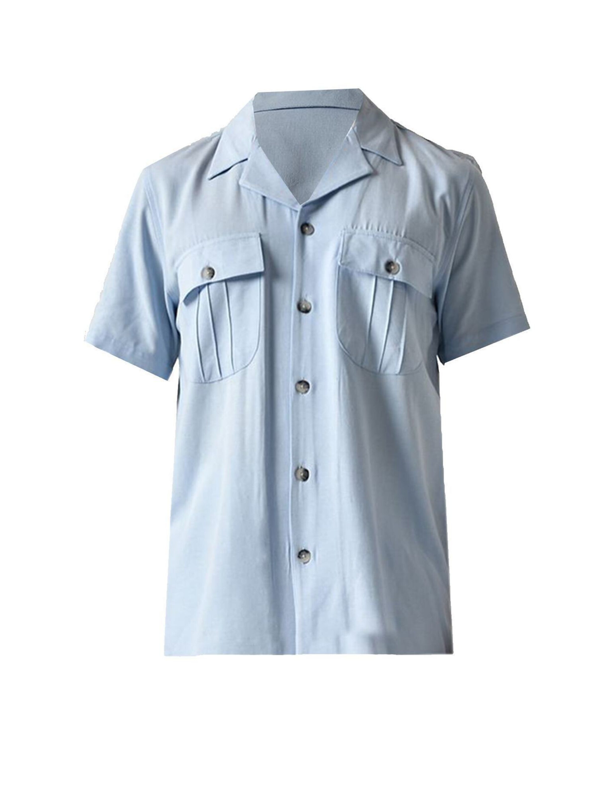 Fit confort Chemise Antioch en bleu : devant