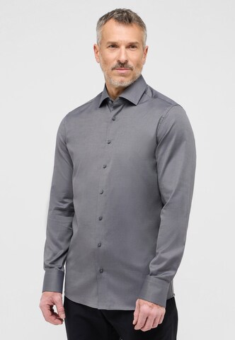 ETERNA Slim fit Business shirt in Grey: front