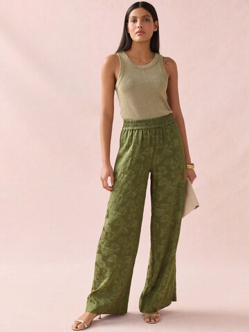 Wide leg Pantaloni de la Next pe verde