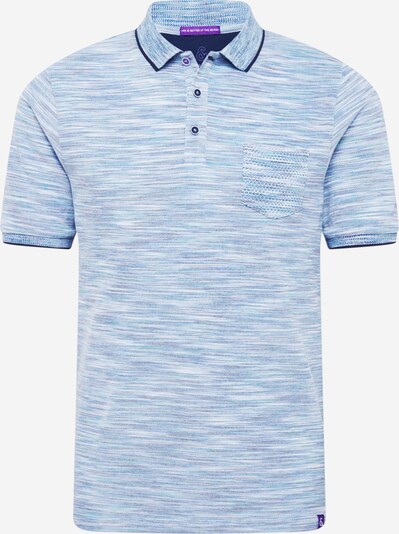 Tricou 'JASON' COLOURS & SONS pe turcoaz / albastru deschis / albastru închis / alb, Vizualizare produs
