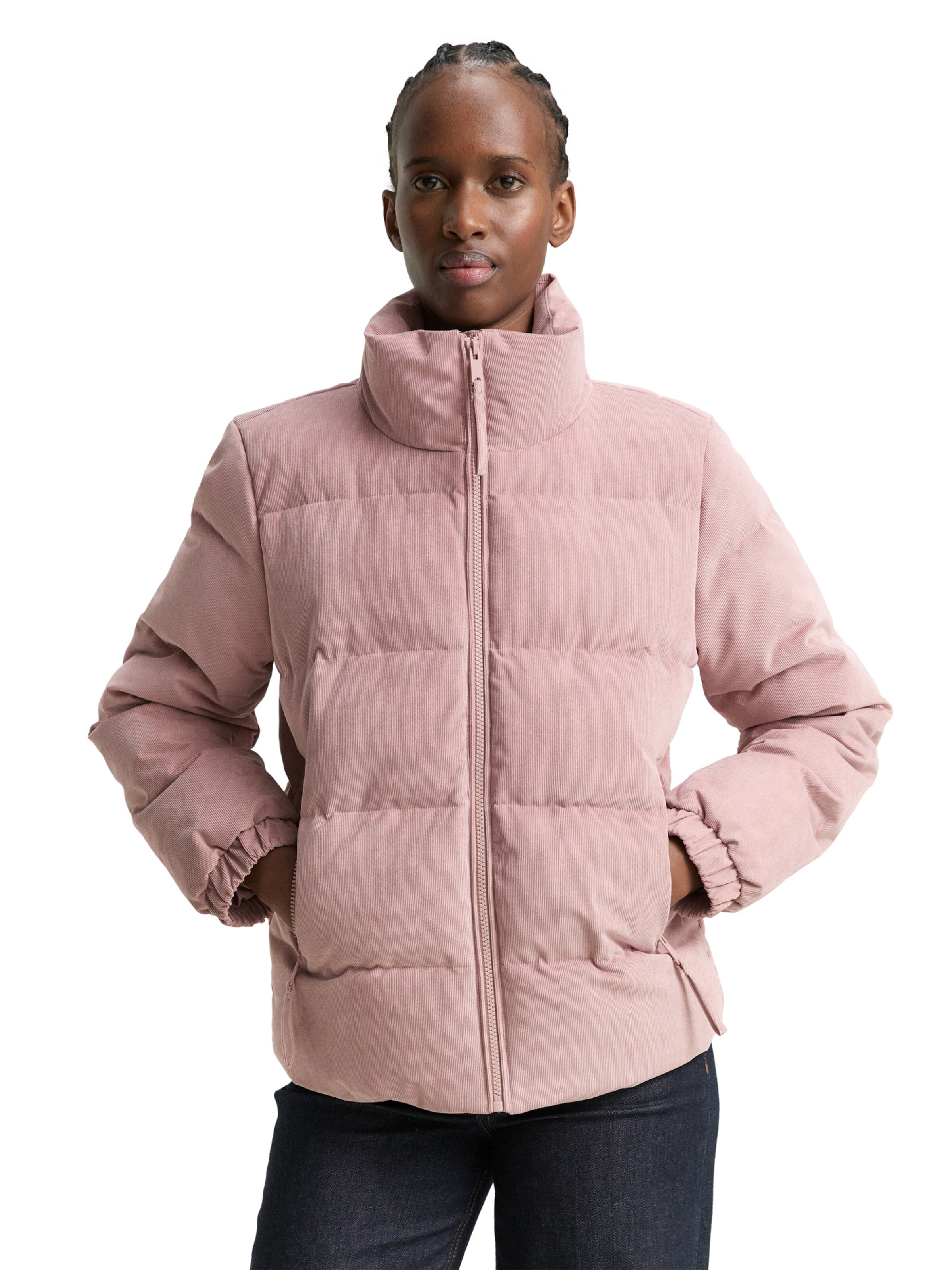 TOM TAILOR DENIM Between-Season Jacket in Pink: front