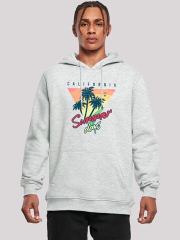 F4NT4STIC Sweatshirt 'California Palmen Retro' in Grey: front