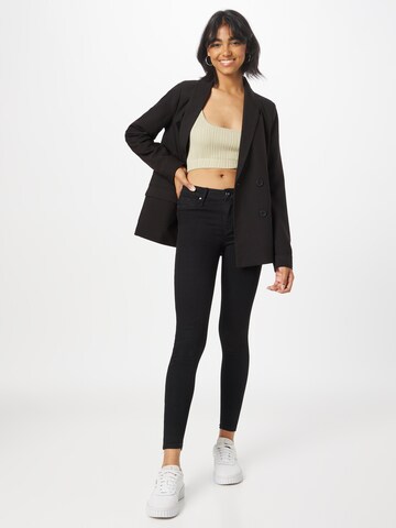 River Island Skinny Džíny 'MOLLY' – černá