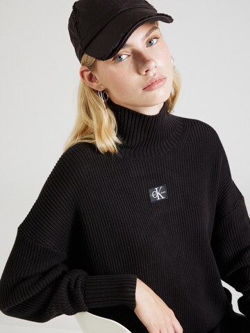 Calvin Klein Jeans Sukienka z dzianiny w kolorze czarny