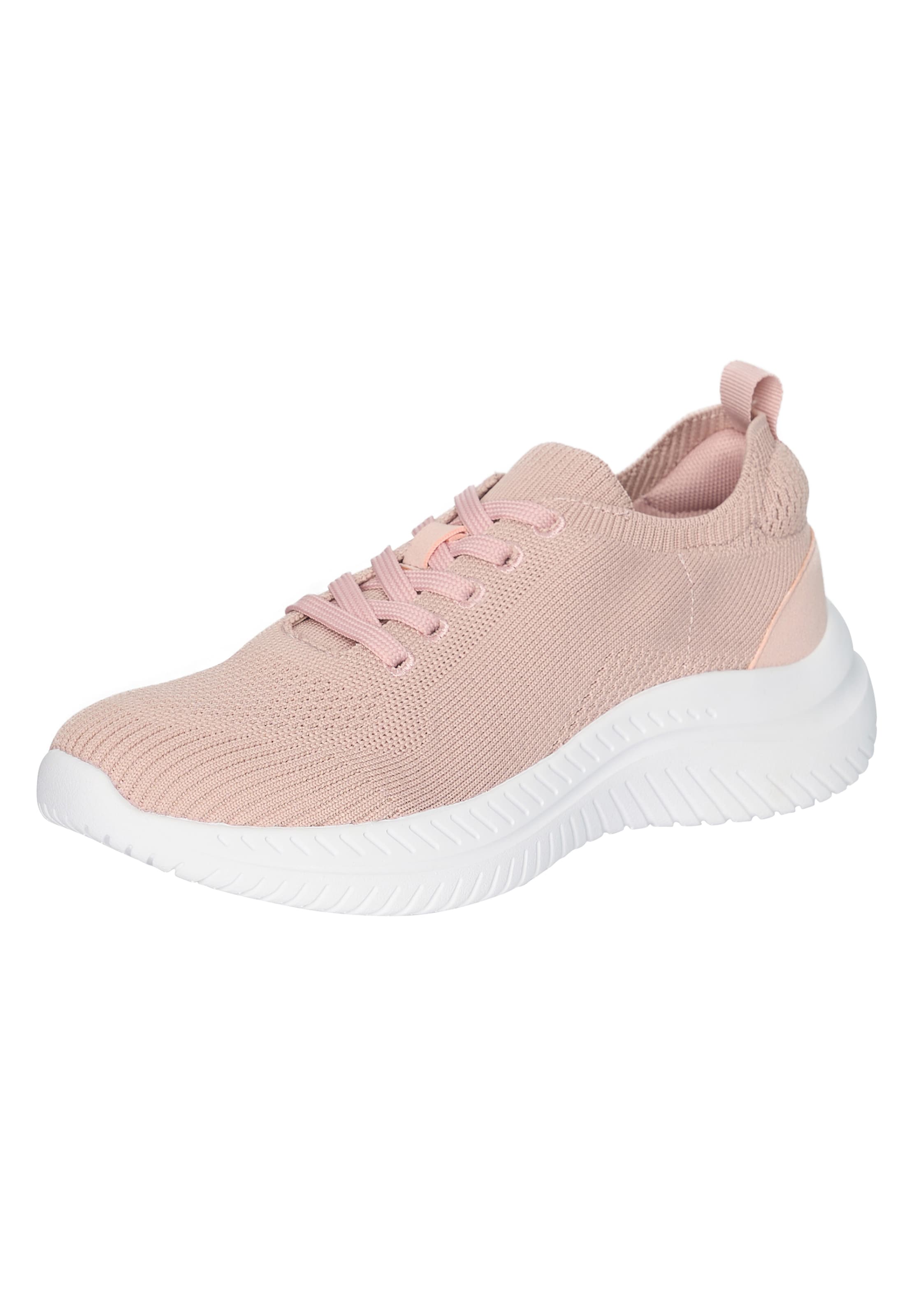 Elara Platform trainers in Pink: front