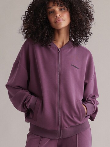 Hey Honey Athletic Jacket 'Bomber' in Purple: front