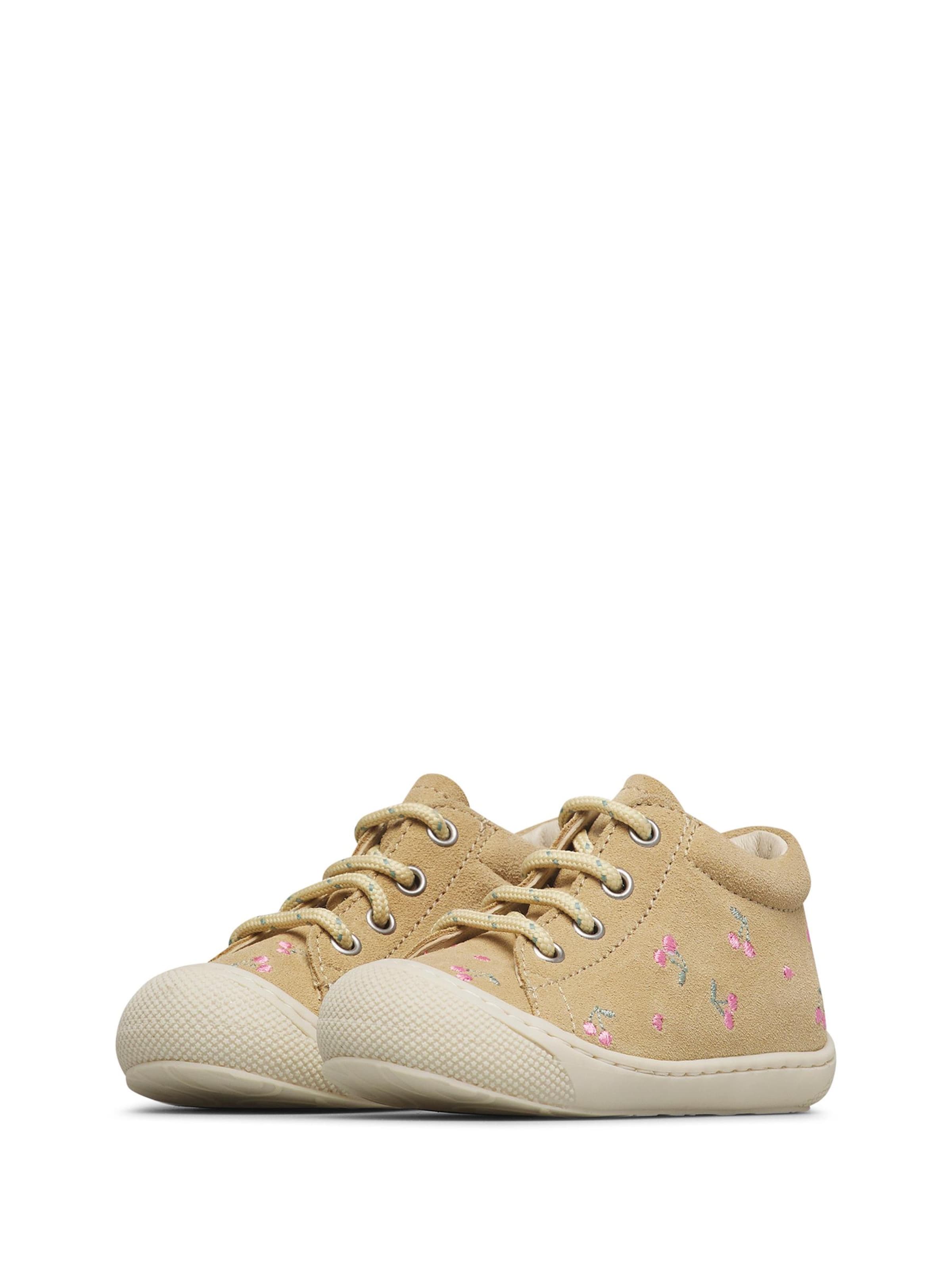 NATURINO Sneaker 'COCOON EMBR.CHERRY'‌‌‌‌‌‌ in Beige