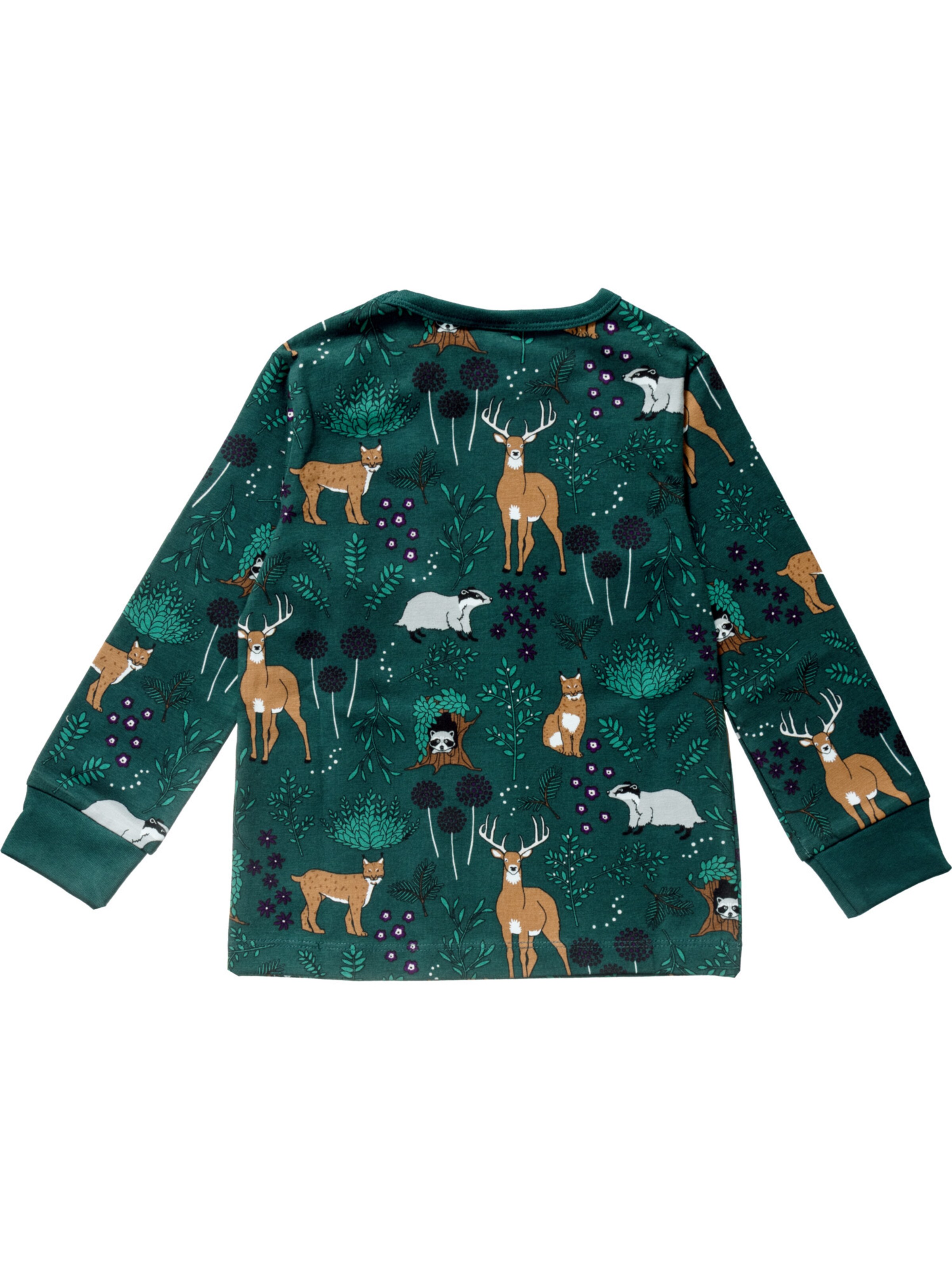 Villervalla Pajamas 'Winter Forest' in Green