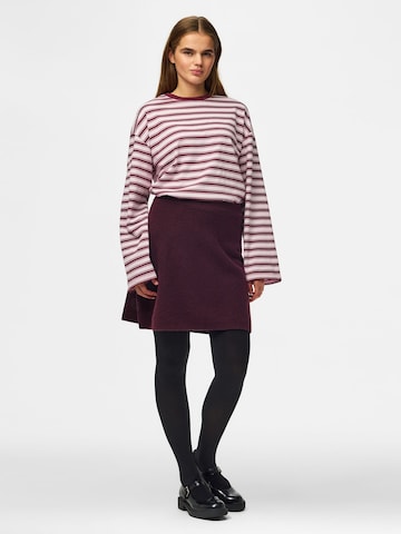 PIECES - Falda 'PCMALOU' en rojo