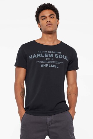 Harlem Soul GE-NT T-Shirt Urban Style in Schwarz: predná strana