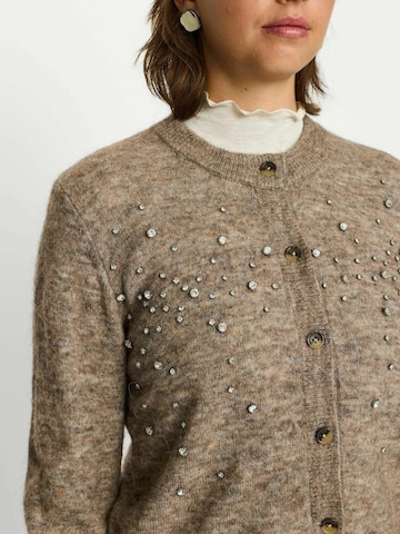 Cardigan ' SRAllison ' Soft Rebels en marron : devant