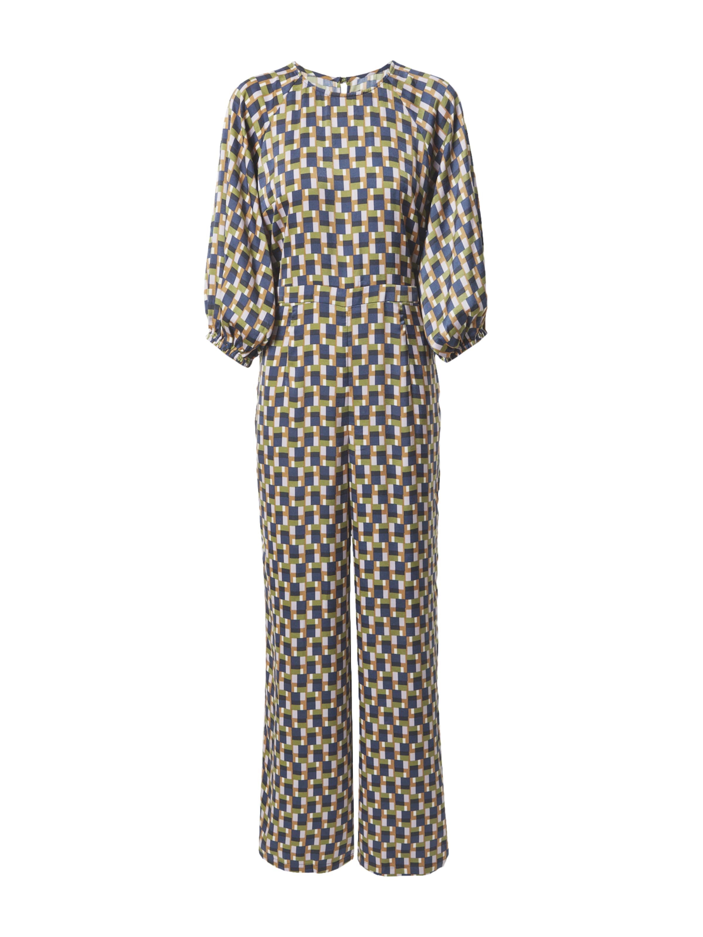 Salopeta 'Charlie' de la Traffic People pe albastru: față