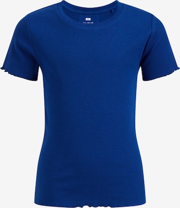 T-Shirt WE Fashion en bleu : devant