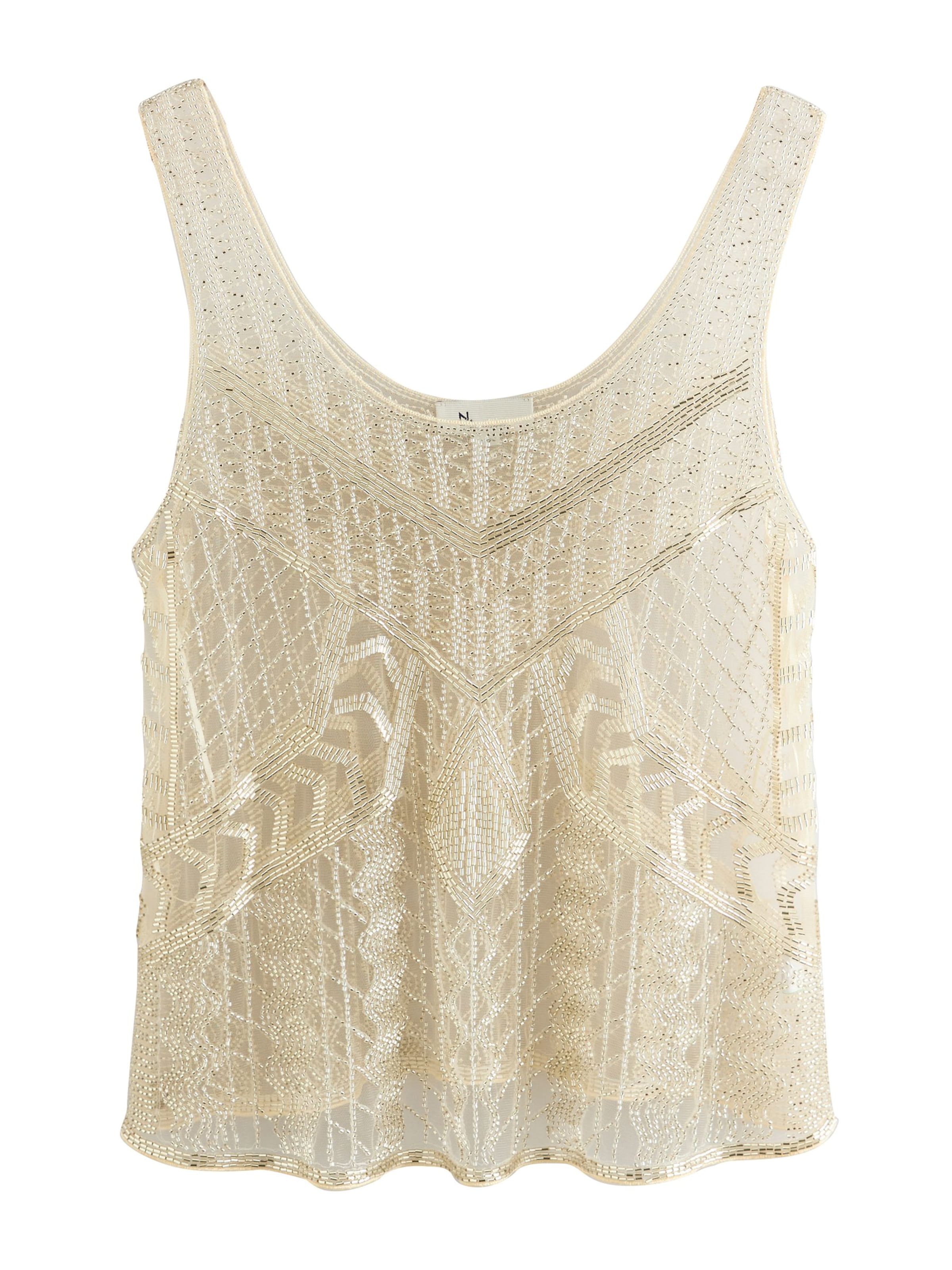 Next Topp i beige: framsida