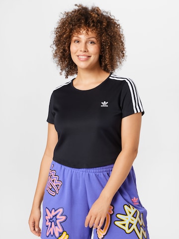 ADIDAS ORIGINALS - Camisa 'Adicolor Classics 3-Stripes ' em preto: frente