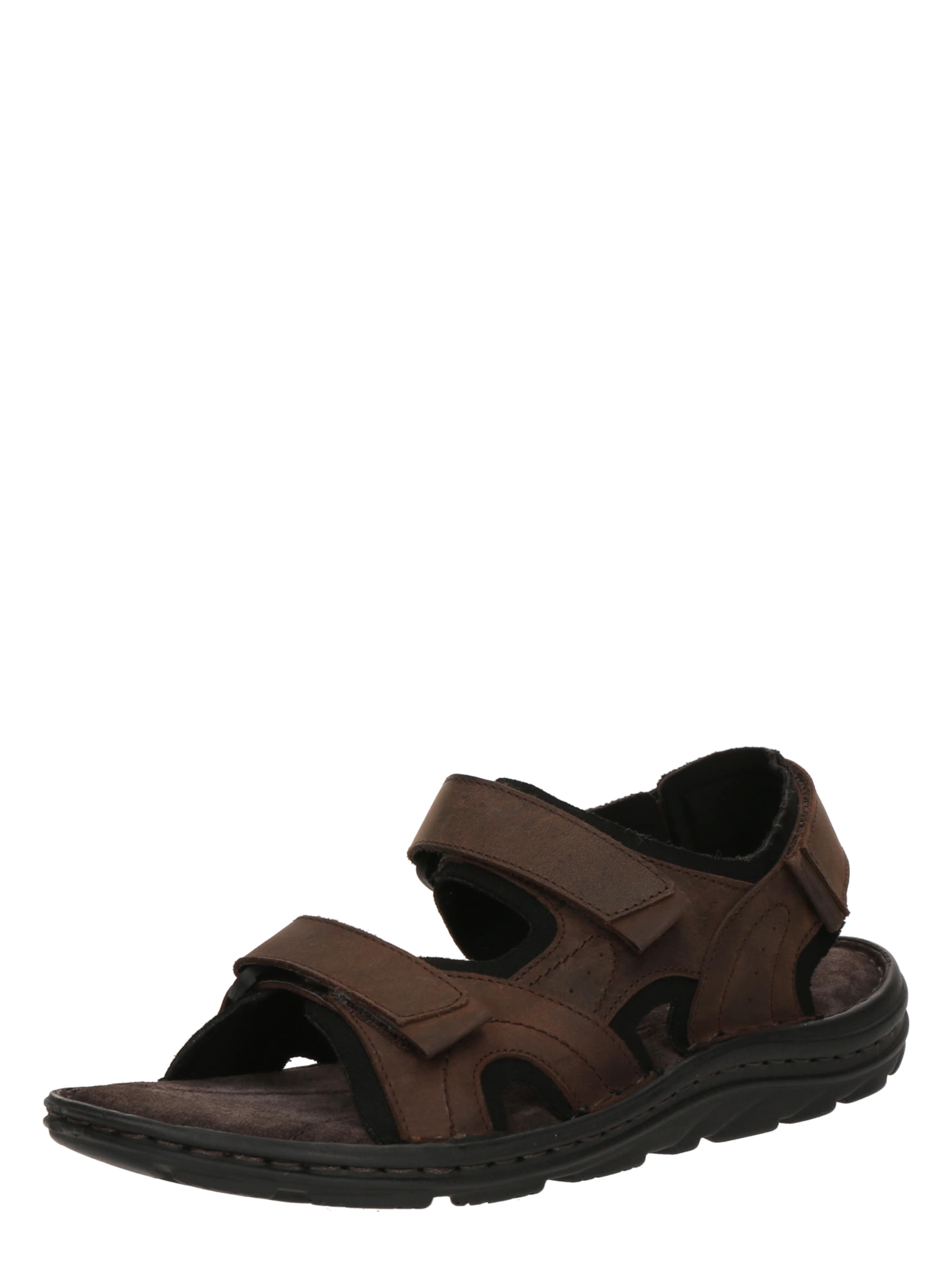 ABOUT YOU Sandals 'Peter' in Brown: front