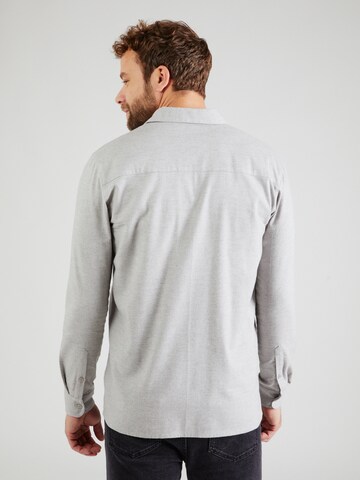 ABOUT YOU x Kevin Trapp Regular fit Button Up Shirt 'Hauke' in Grey