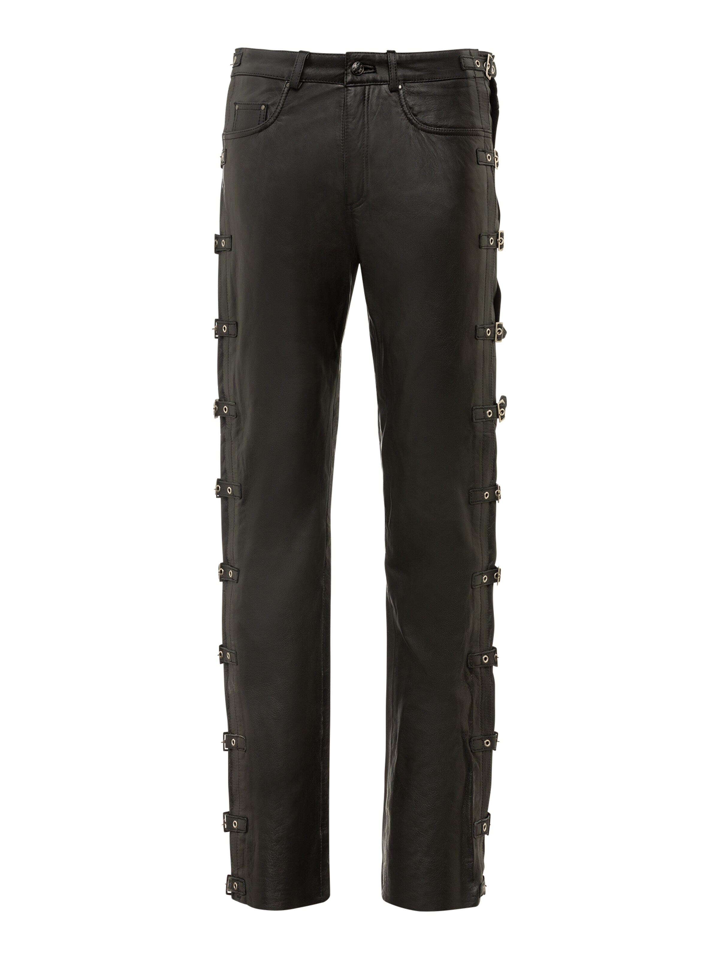 RICANO - Slimfit Pantalón en negro: frente