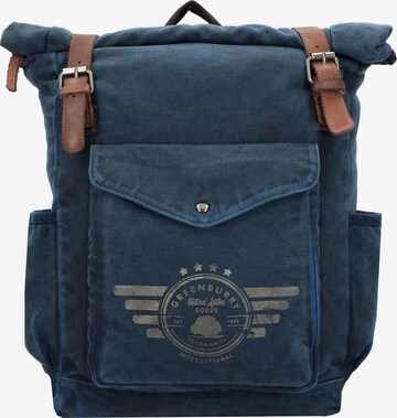 GREENBURRY Rucksack 'Vintage Aviator' in Blau: predná strana